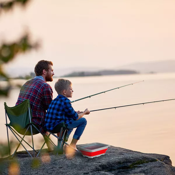 Collapsible Multiuse Wash Bin - Portable Wash Basin/Dish Tub/Ice Bucket with 10 L Capacity for Camping, Tailgating, More by - 图片 4